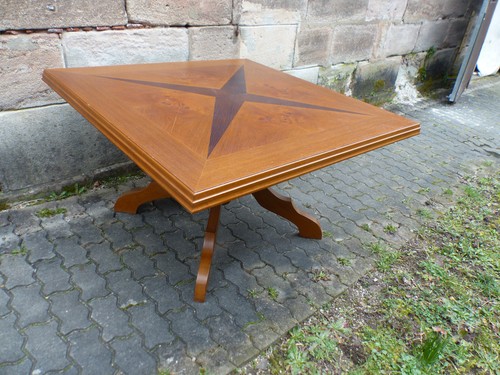 Holz tisch einlegearbeit stern - einlegearbeit,