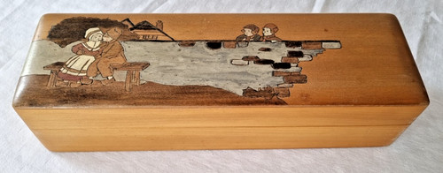 Holzkasten braun mit - braun,,