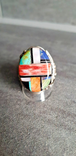 Großer solider silber - -, ring