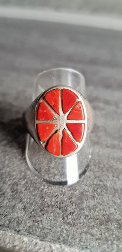 Silber ring mit - ring,
